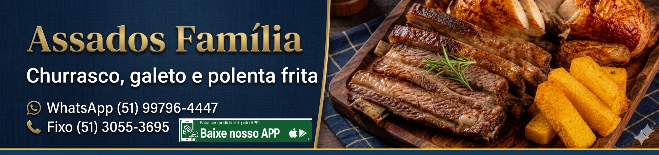 Bolos, salgados e pizzas da Assados Família